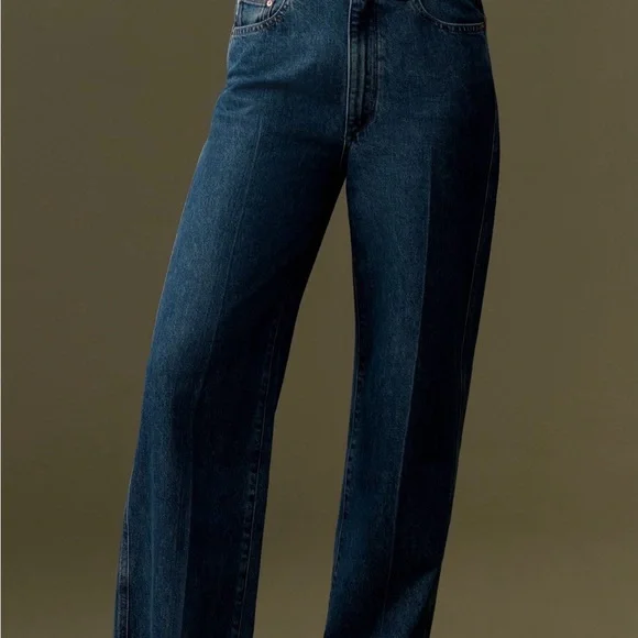 NWT DL1961 Hepburn Wide Leg High-rise Ankle Jeans Sz 26 - Picture 2 of 12